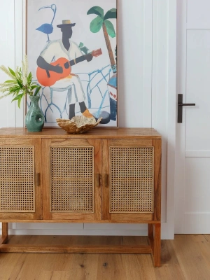 Vista Masif Ahşap Hazeranlı Konsol