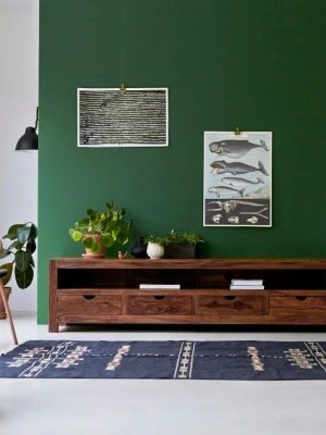 Winchester Masif Ahşap Çekmeceli Tv Ünite