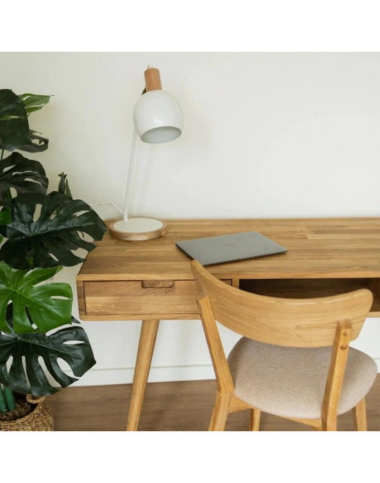 Ahşap basic model rustik masif çalışma masası