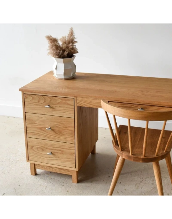 Ahşap iskandinav stil modern çalışma masası