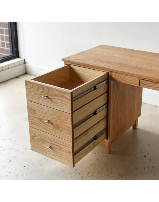 Ahşap iskandinav stil modern çalışma masası