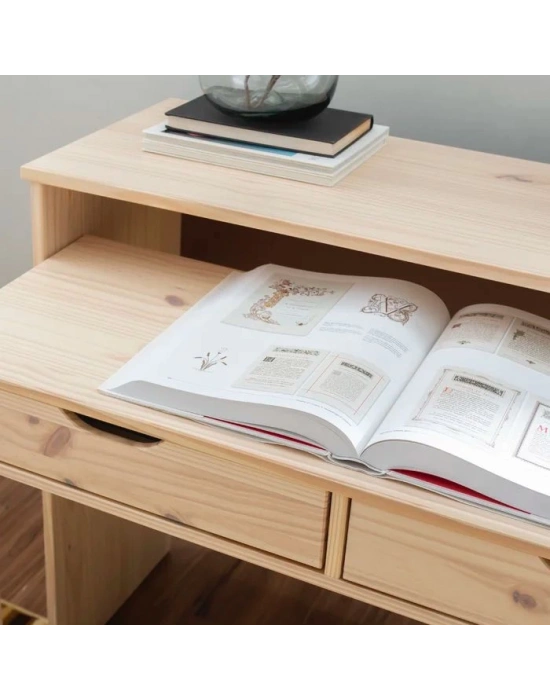 Ahşap tekerlekli çok amaçlı çalışma masası, dresuar