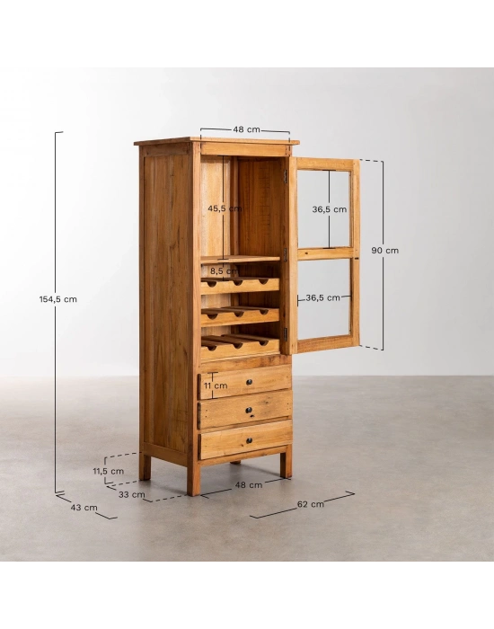 Masif Ahşap Retro model Bar dolabı, Büfe