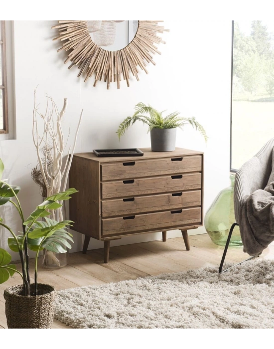 Ahşap vintage model masif şifonyer