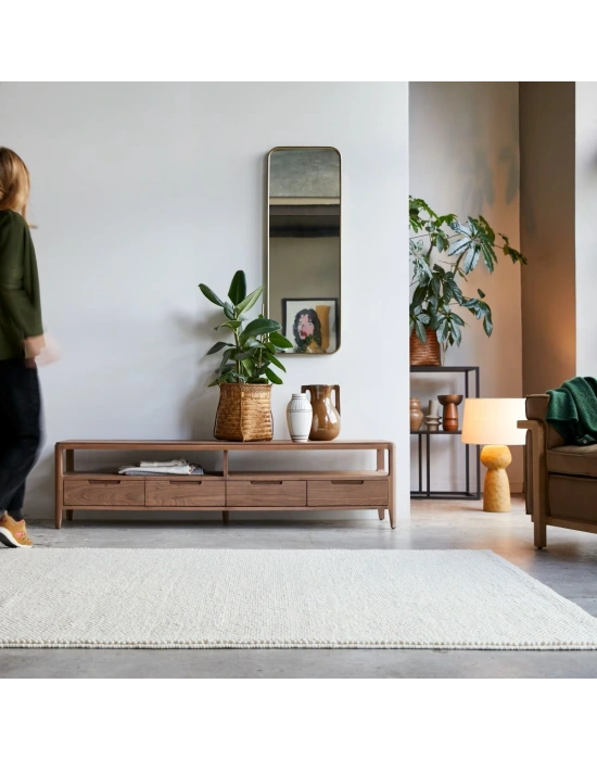 Alto Masif Ahşap Ceviz Model Tv Ünite