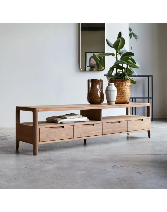 Alto Masif Ahşap Ceviz Model Tv Ünite