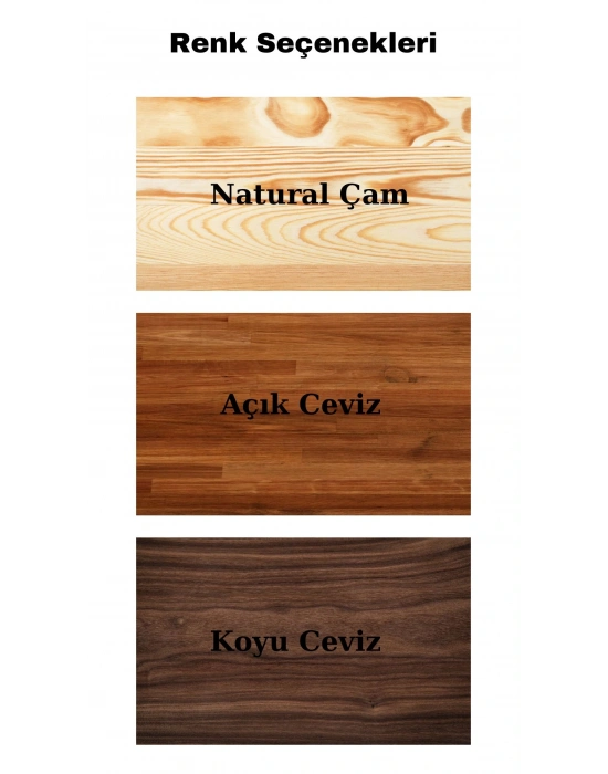 Alto Masif Ahşap Natural Model Tv Ünite