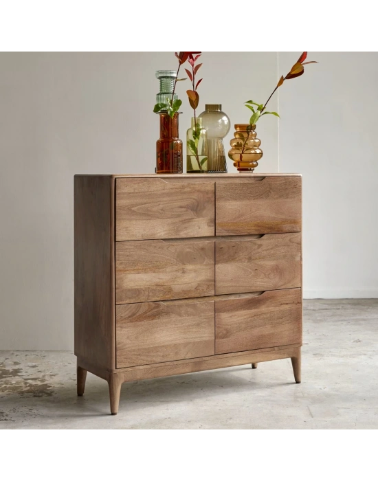 Gabrielle Masif Ahşap Şifonyer