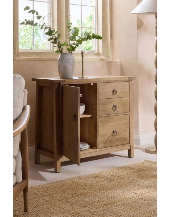 Hector Mini Masif Ahşap Büfe, Konsol