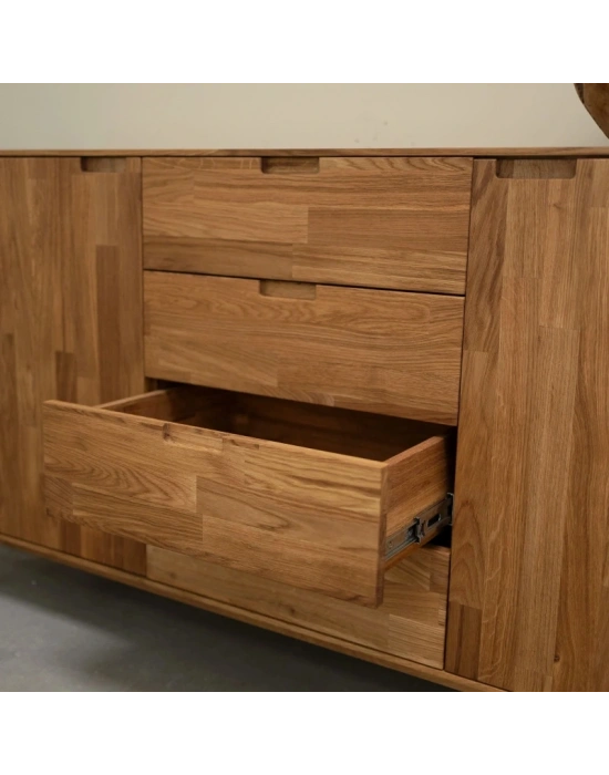 Jorvik Masif Ahşap Açık Ceviz Model Konsol