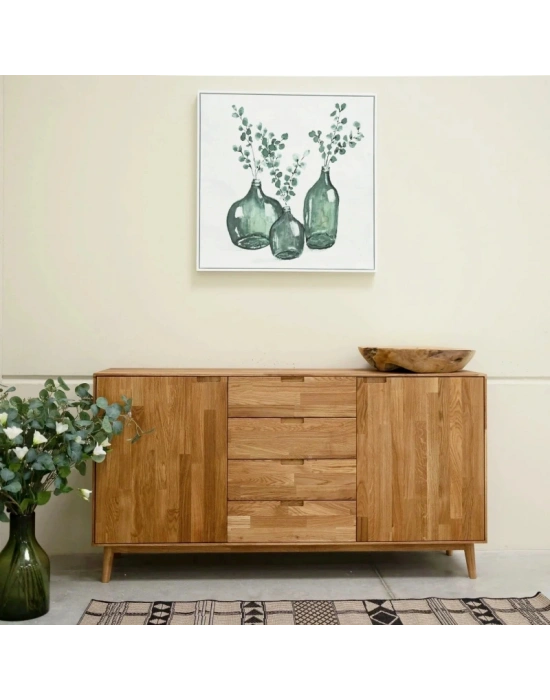 Jorvik Masif Ahşap Açık Ceviz Model Konsol