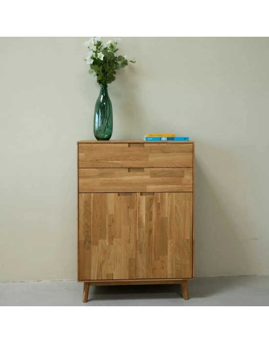 Jorvik Masif Ahşap Çok Amaçlı Büfe Dolap