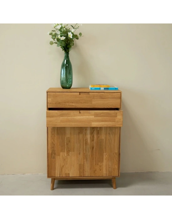 Jorvik Masif Ahşap Çok Amaçlı Büfe Dolap