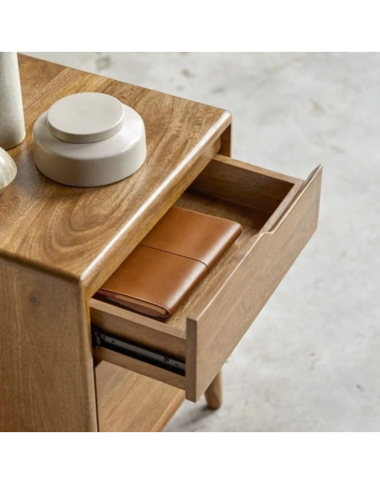 Gabrielle Masif Ahşap Mango Model Komodin