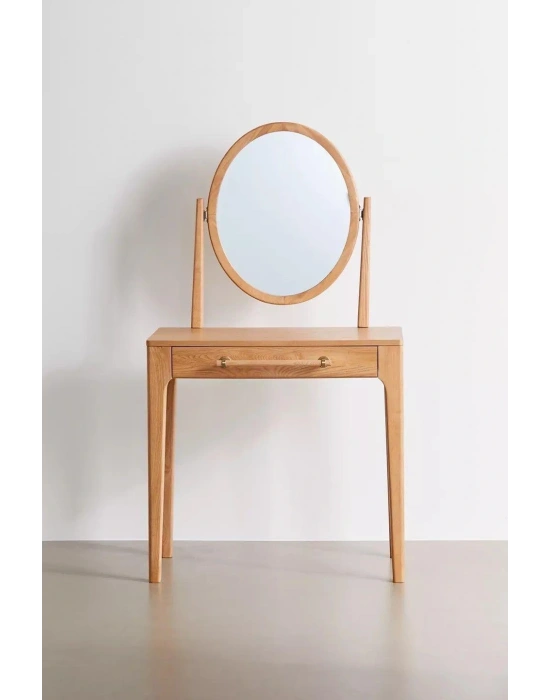 Masif Ahşap Rustik Model Makyaj Masası