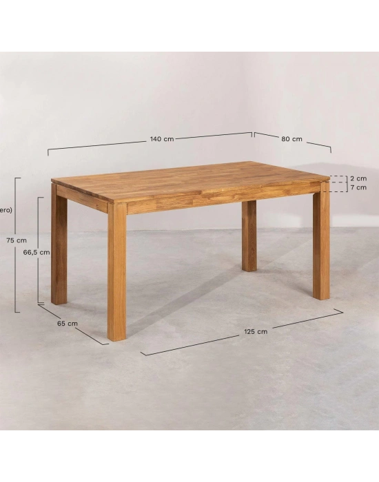 Masif ahşap rustik model yemek masası