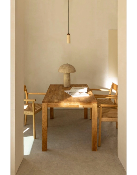 Masif ahşap rustik model yemek masası