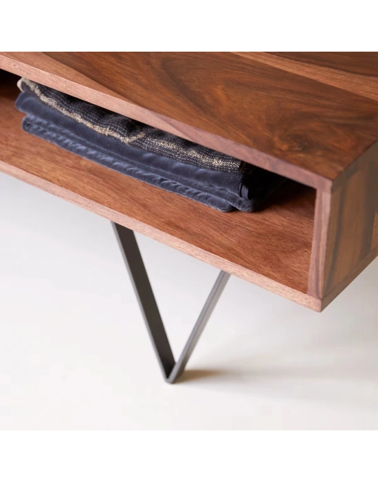 Metric Masif Ahşap Orta Sehpa