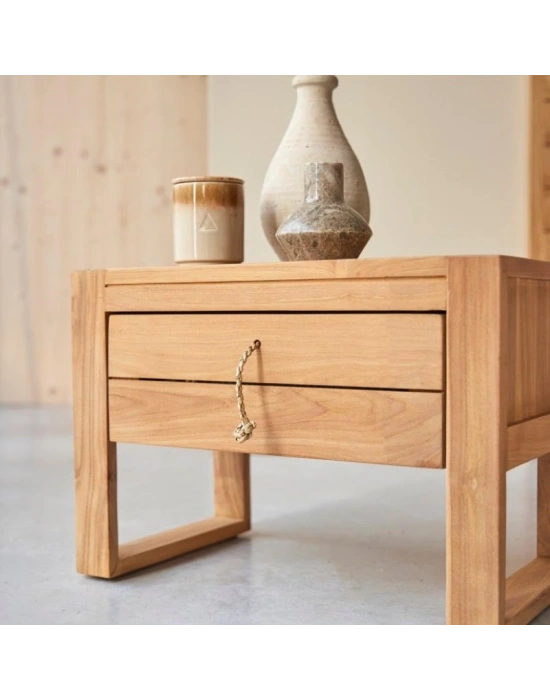 Minimalys Masif Ahşap Rustik Model Komodin