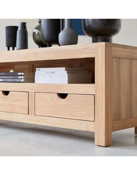 Winchester Masif Ahşap Çekmeceli Tv Ünite