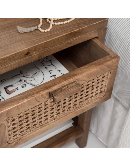 North Masif Ahşap Komodin