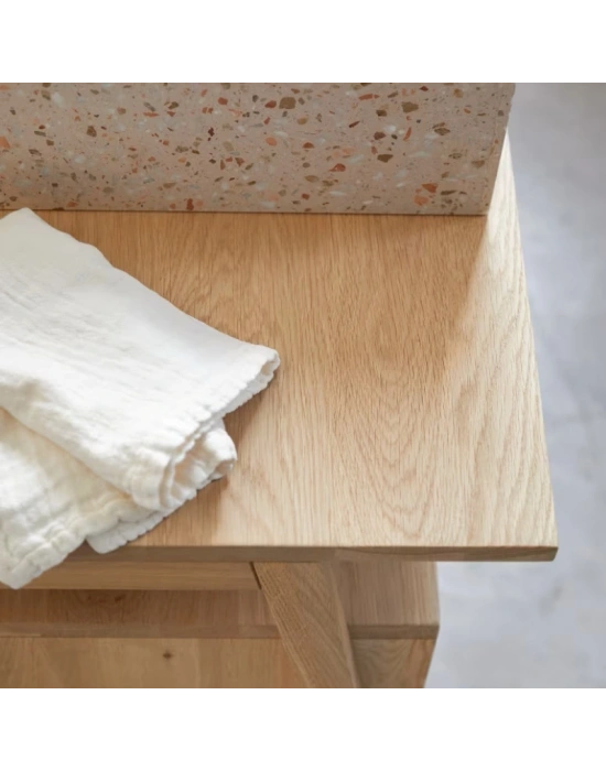 Pola Masif Ahşap Mini Konsol Büfe