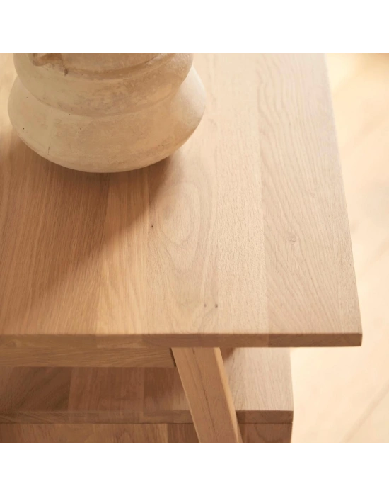 Pola natural masif ahşap tv ünite