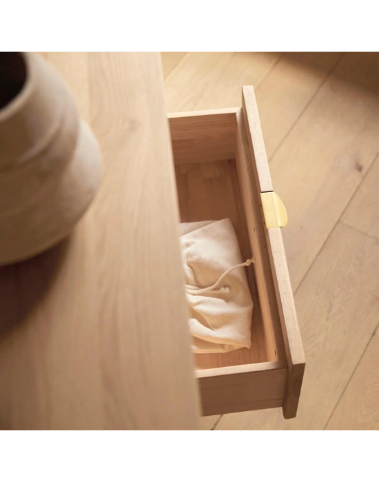 Pola natural masif ahşap tv ünite