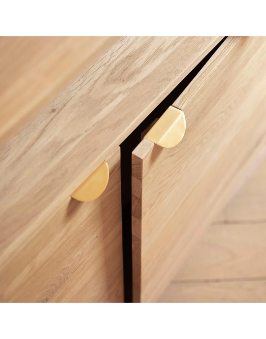 Pola natural model masif ahşap büfe, konsol