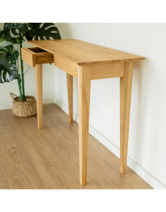 Riga Masif Ahşap Basic Model Çekmeceli Dresuar