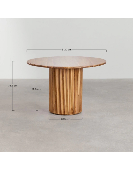 Vien masif ahşap yemek masası