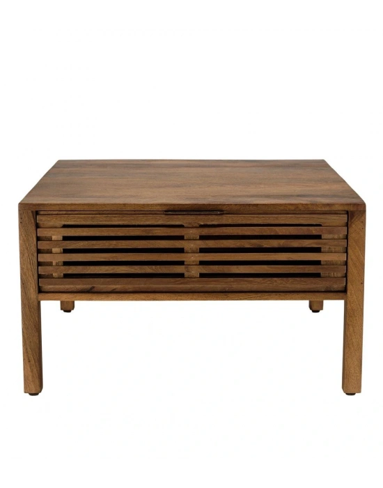 Vintage Izgara Model Masif Ahşap Orta Sehpa