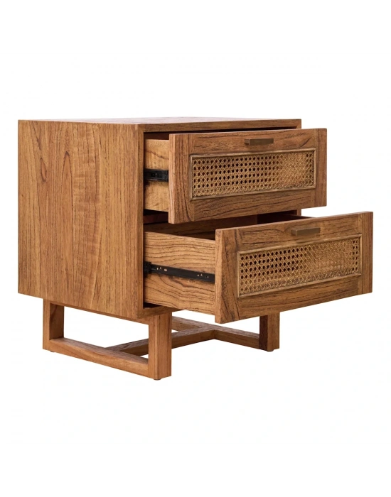 Vista Masif Ahşap Hazeranlı Komodin