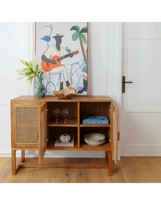 Vista Masif Ahşap Hazeranlı Konsol