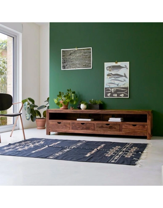 Winchester Masif Ahşap Çekmeceli Tv Ünite