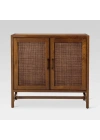 Walnut Retro Model Rattan Detaylı Masif Ahşap Büfe