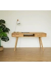 Ahşap basic model rustik masif çalışma masası
