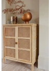 Ahşap natural çok amaçlı hazeranlı erzak dolabı