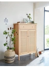 Altea Rattan Detaylı Masif Büfe Dolap
