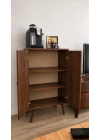 Arden Vintage Masif Ahşap Çok amaçlı büfe dolap