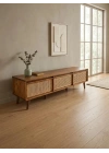 Hazeran Detaylı Walnut Stil Masif Tv Ünite