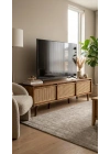 Hazeran Detaylı Walnut Stil Masif Tv Ünite