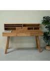 Nordic Açık Ceviz Model Çok Amaçlı Masif Çalışma Masası