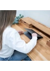 Nordic Mini Çekmece Detaylı Masif Ahşap Çalışma Masası