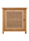 Vintage Arte Açık Ceviz Renk Masif Ahşap Komodin 55x60x38 cm