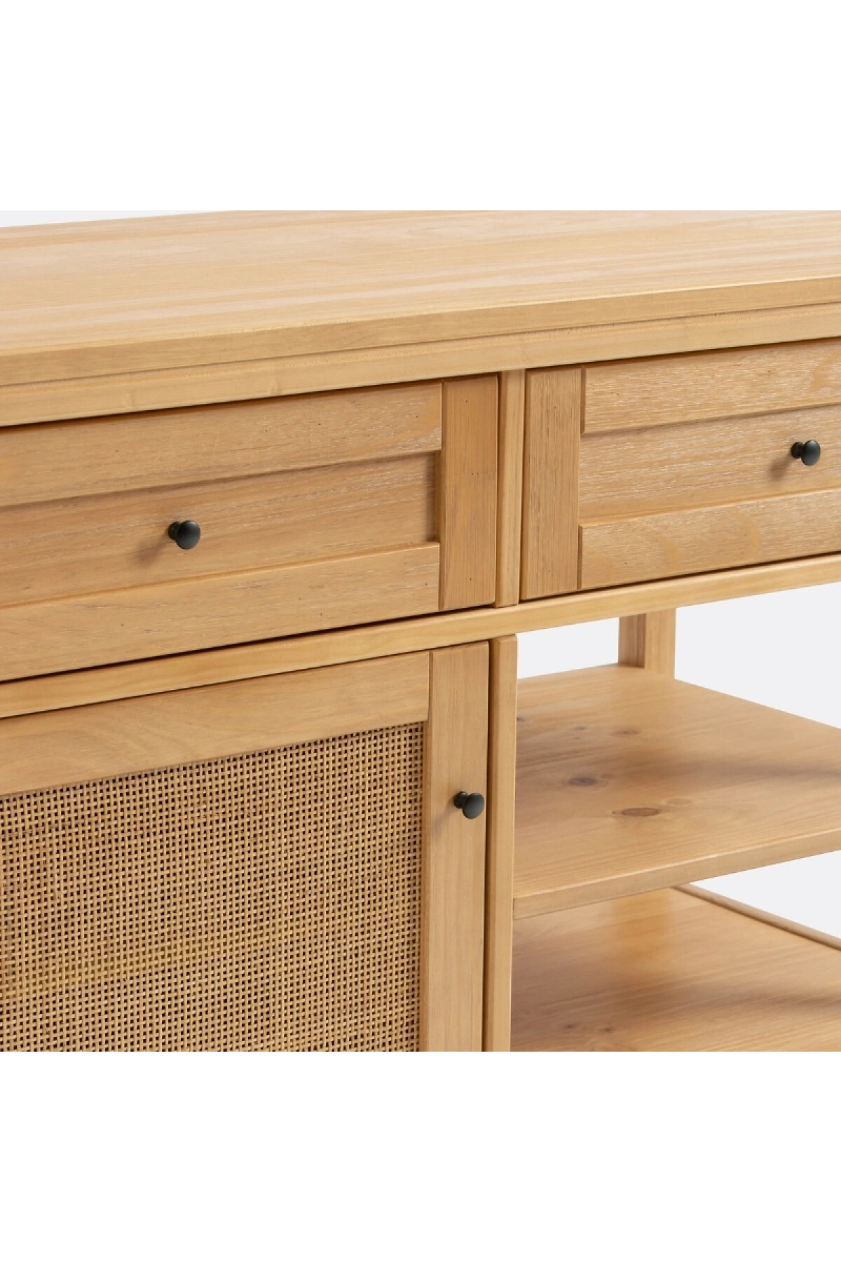 Altea Rattan Detaylı Çok Amaçlı Masif Büfe