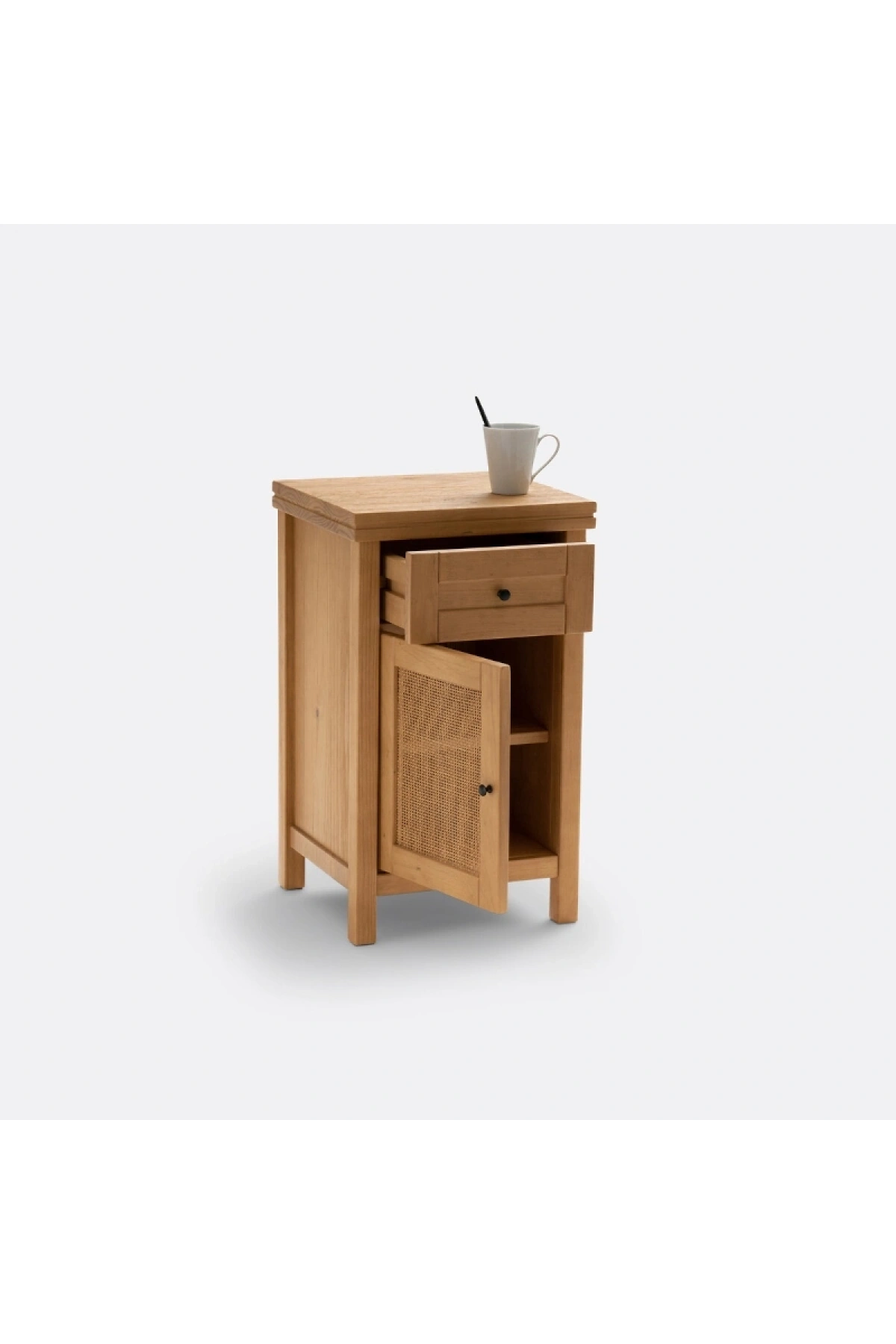 Altea Rattan Detaylı Masif Komodin