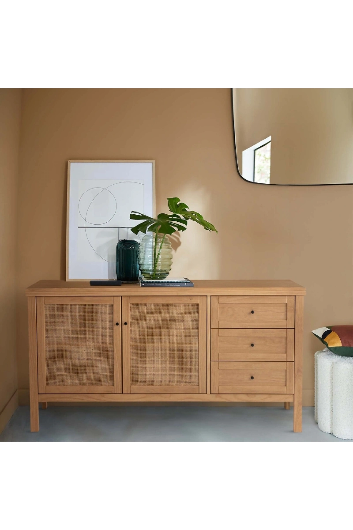 Altea Rattan Detaylı Masif Konsol