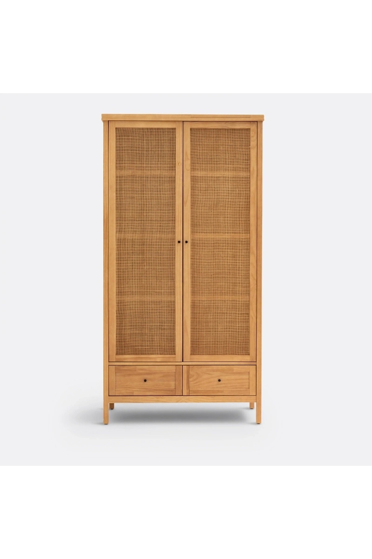 Altea Rattan Detaylı Masif Gardırop