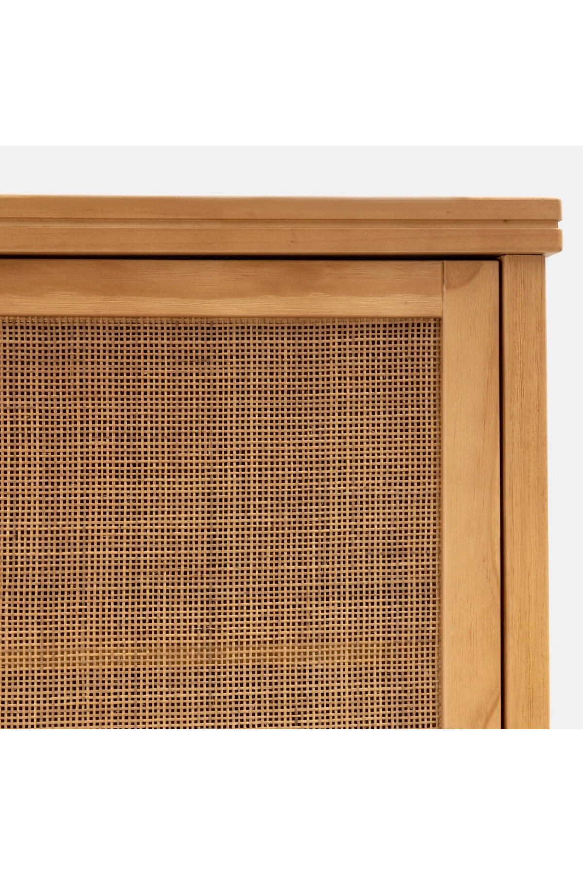 Altea Rattan Detaylı Geniş Masif Gardrop